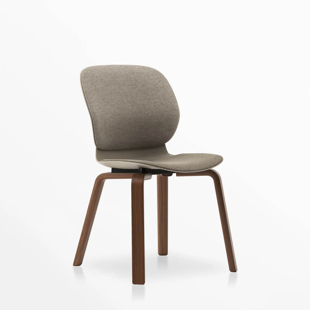 Maari Upholstered Chair with Wood Base