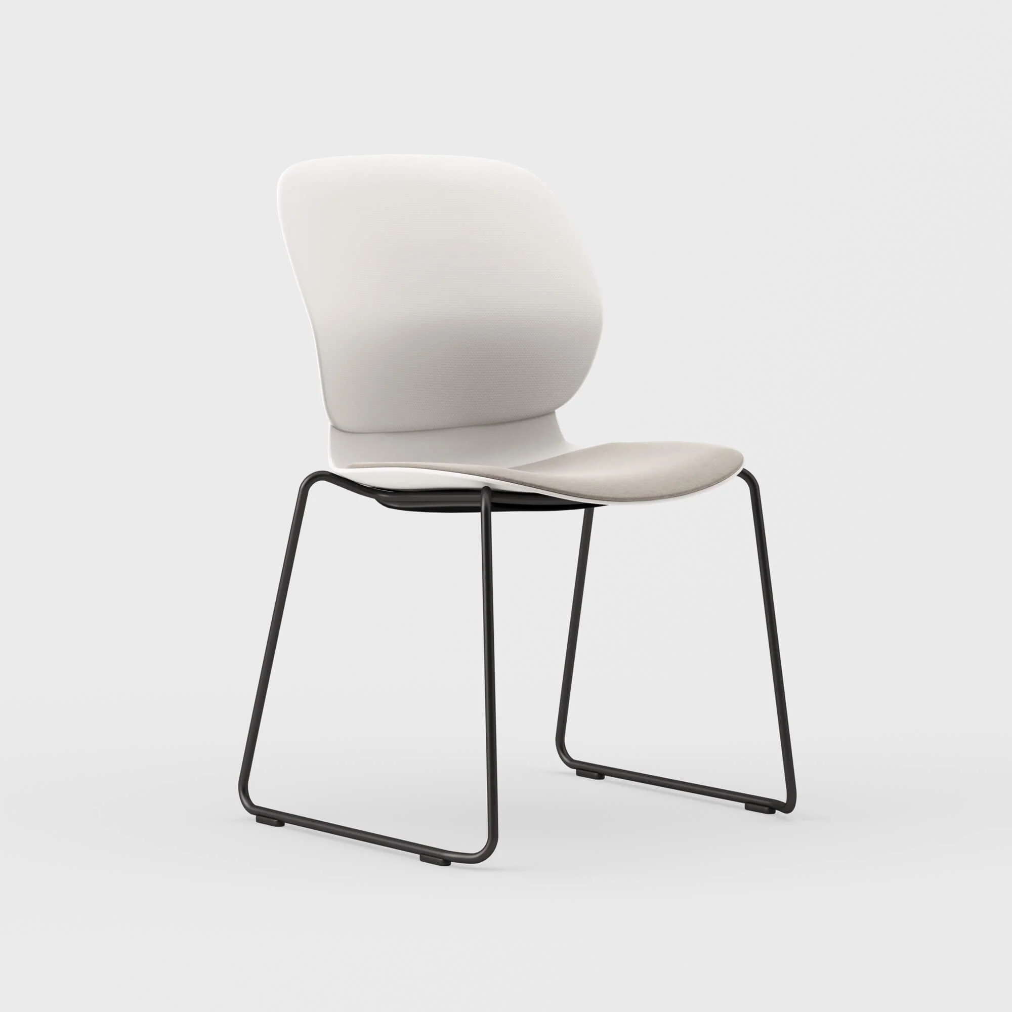 Maari Chair Sled Base with Upholstered Seat 2 Maari Chair Sled Base with Upholstered Seat