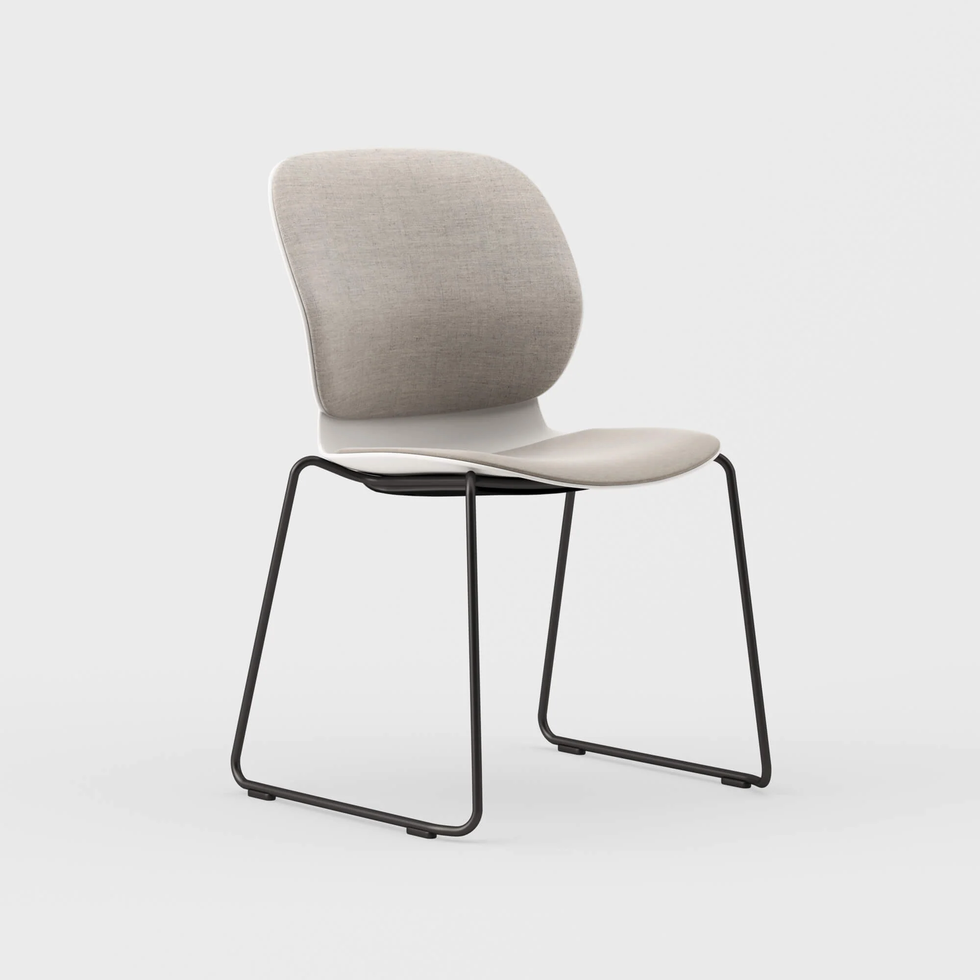Maari Upholstered Chair with Sled Base 2 Maari Upholstered Chair with Sled Base