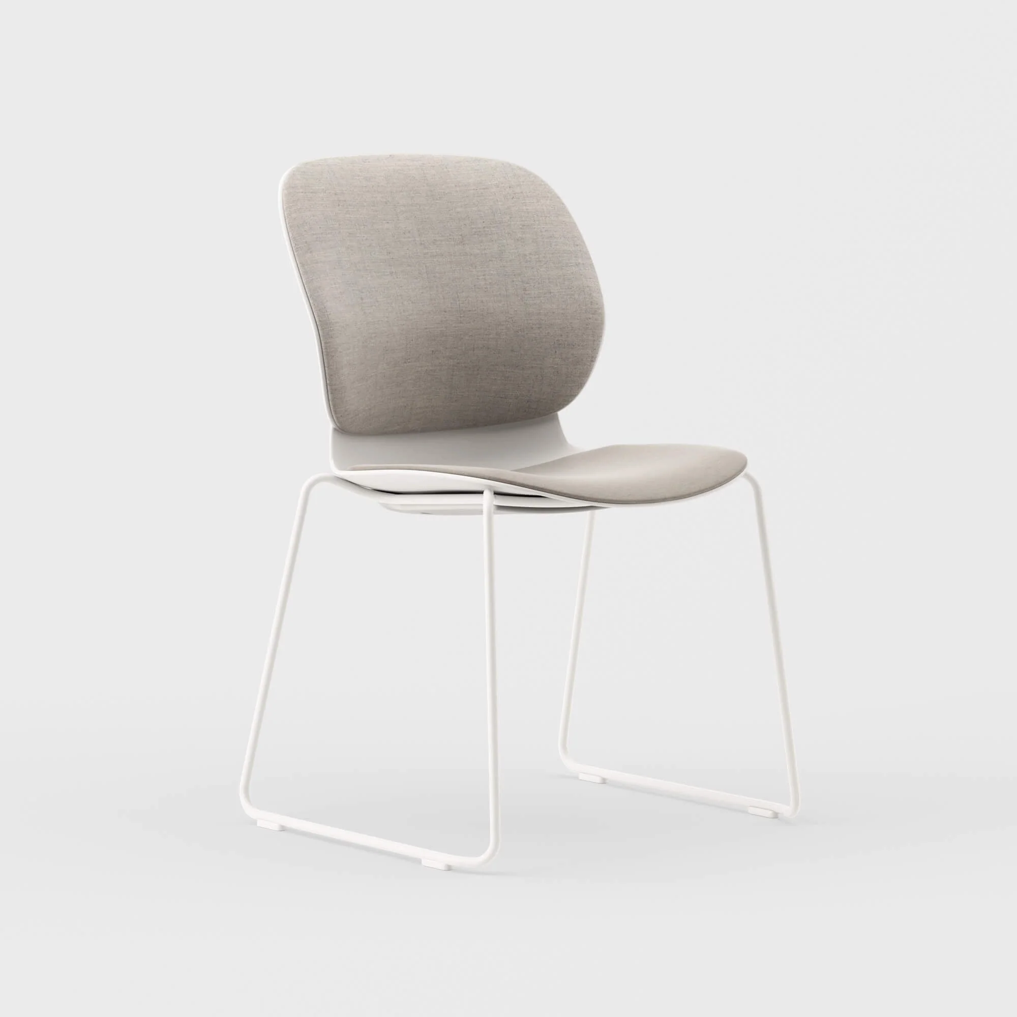 Maari Upholstered Chair with Sled Base 3 Maari Upholstered Chair with Sled Base
