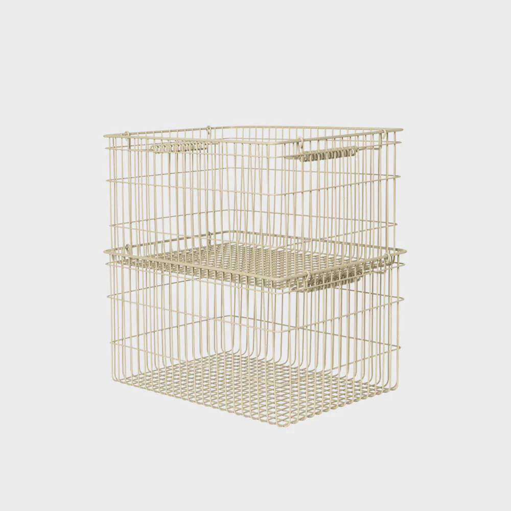 Cala Stackable Baskets (Set of 2) 2 Cala Stackable Baskets (Set of 2)