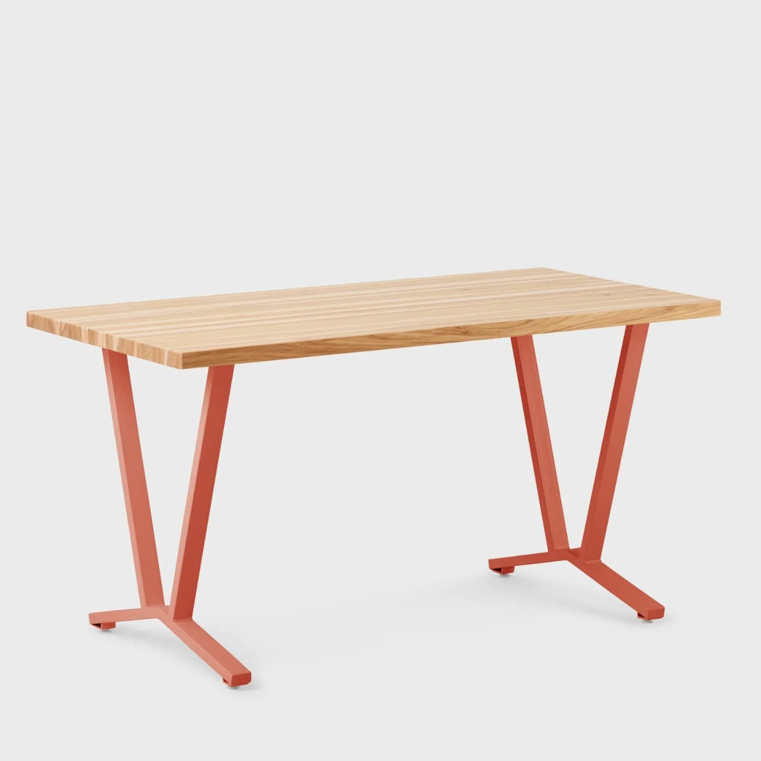 Elements Wood Top Flare Leg Desk 59 Elements Wood Top Flare Leg Desk