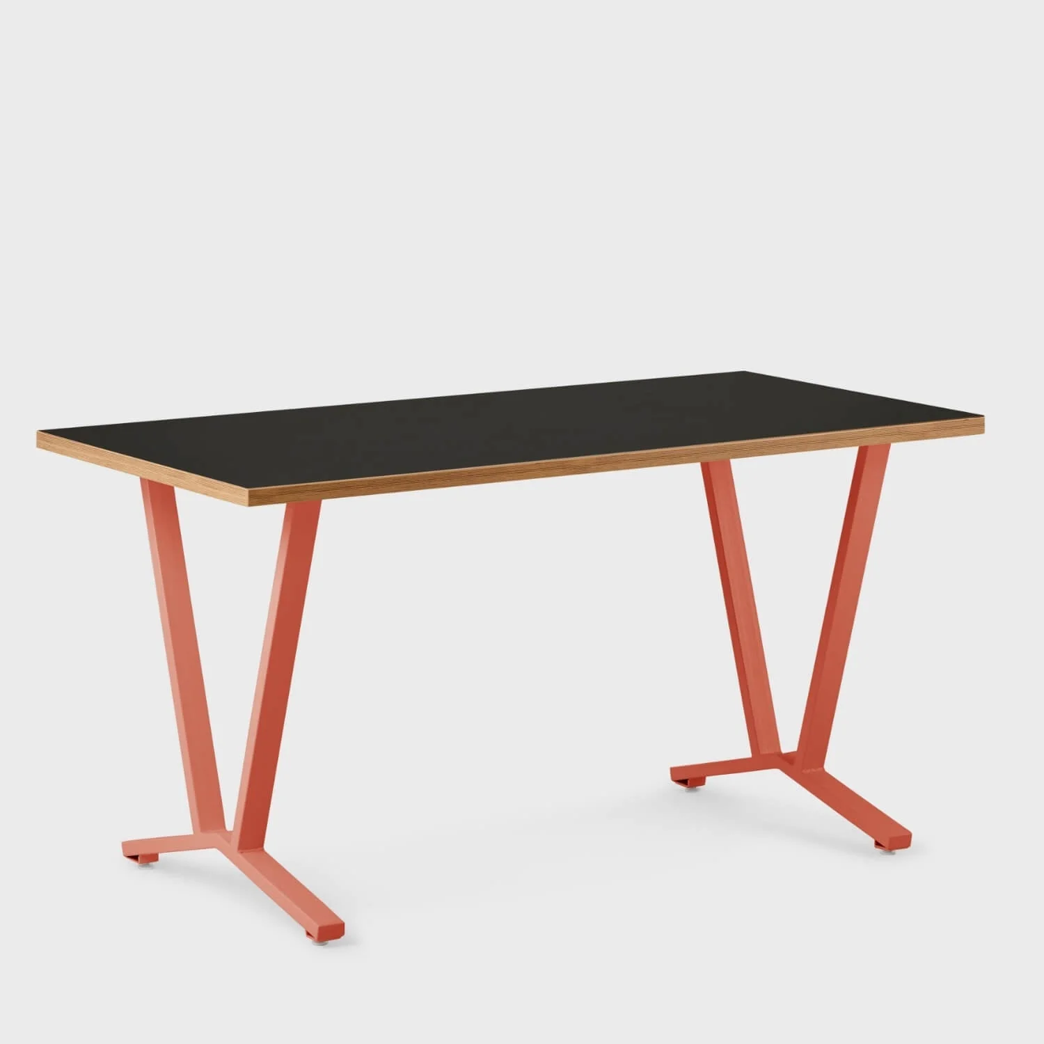 Elements Laminate Top Flare Leg Desk 58 Elements Laminate Top Flare Leg Desk