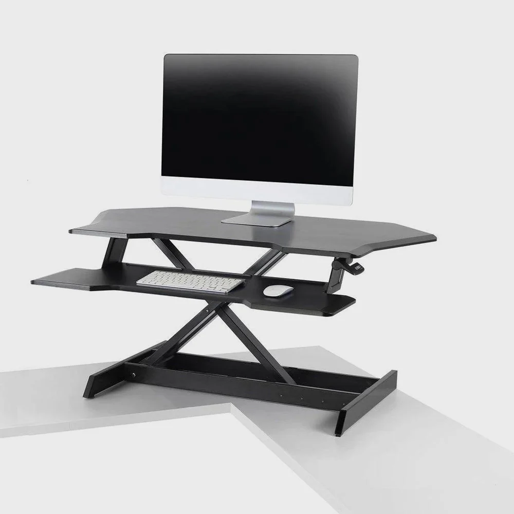 WorkFit Corner Standing Desk Converter 7 WorkFit Corner Standing Desk Converter