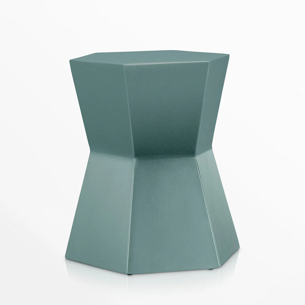 Facet Aluminum Side Table
